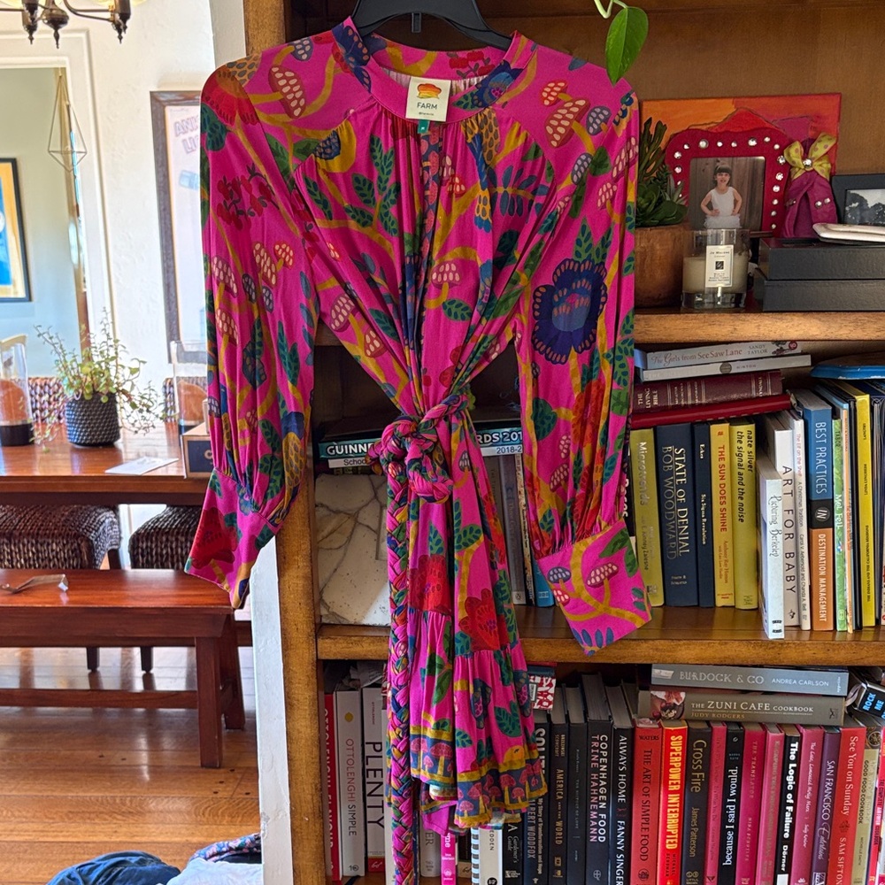 FARM Rio Pink and Multicolor Floral Dress